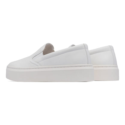 Jumpstreet Slip On White Leather | ABEO Footwear
