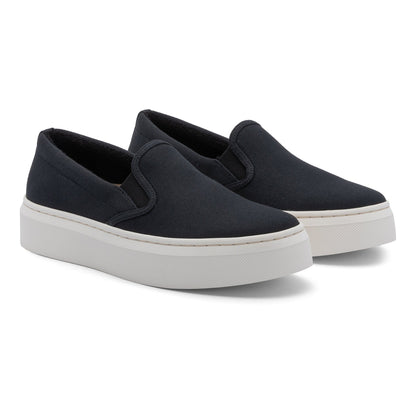 Jumpstreet Slip On Black Canvas | ABEO Footwear