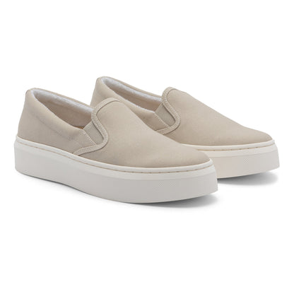 Jumpstreet Slip On Beige Canvas | ABEO Footwear