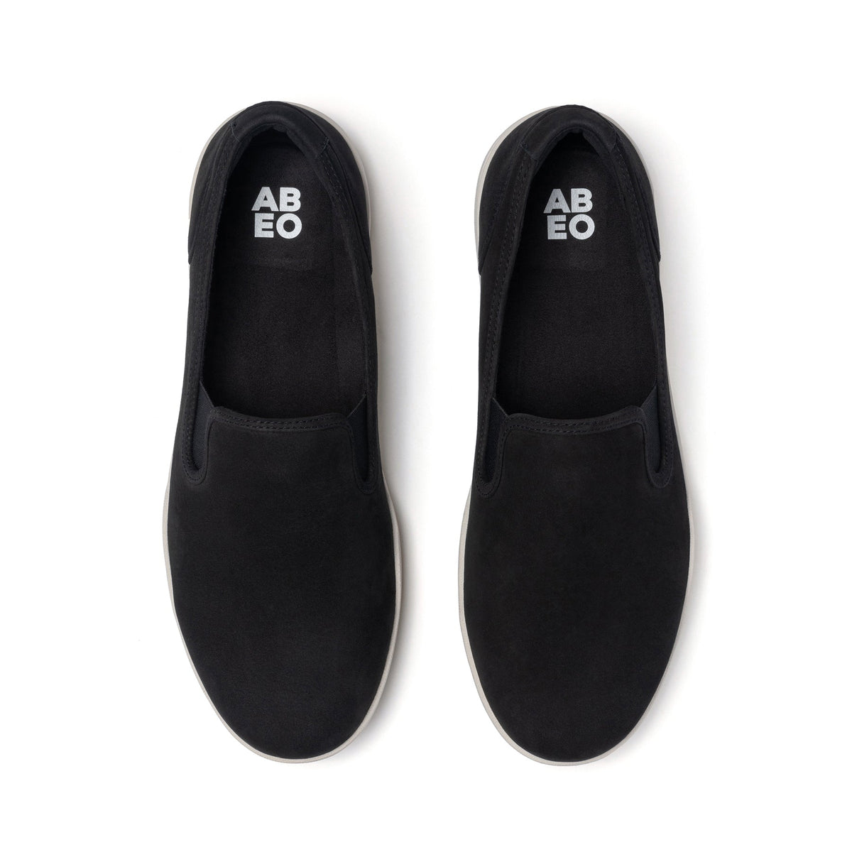 Encore Slip On Metatarsal Black Leather Suede | ABEO Footwear