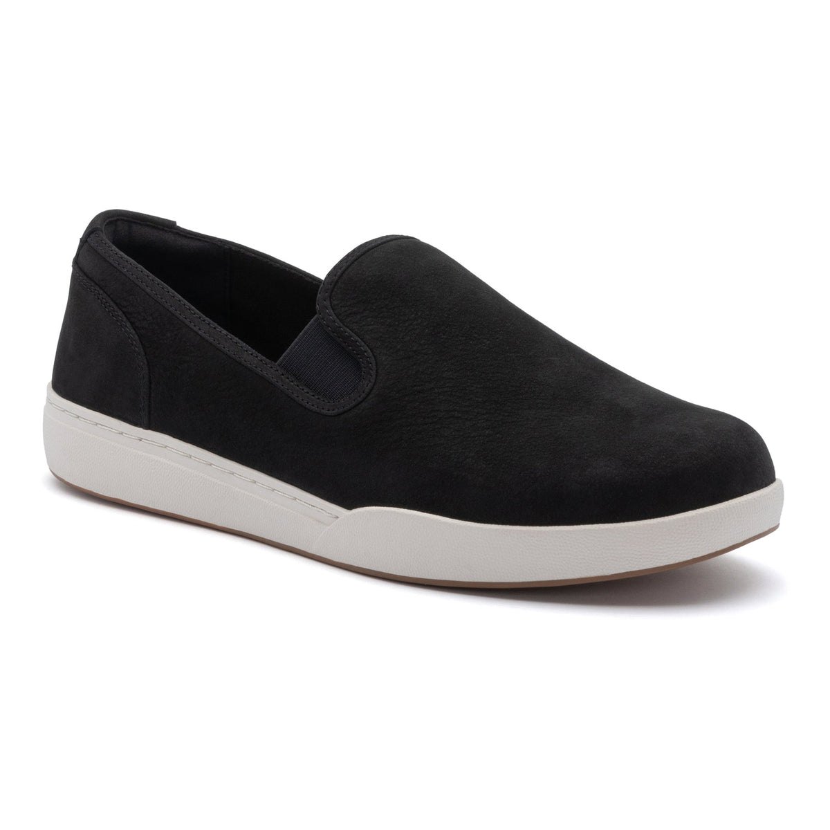 Encore Slip On Black Leather Suede | ABEO Footwear