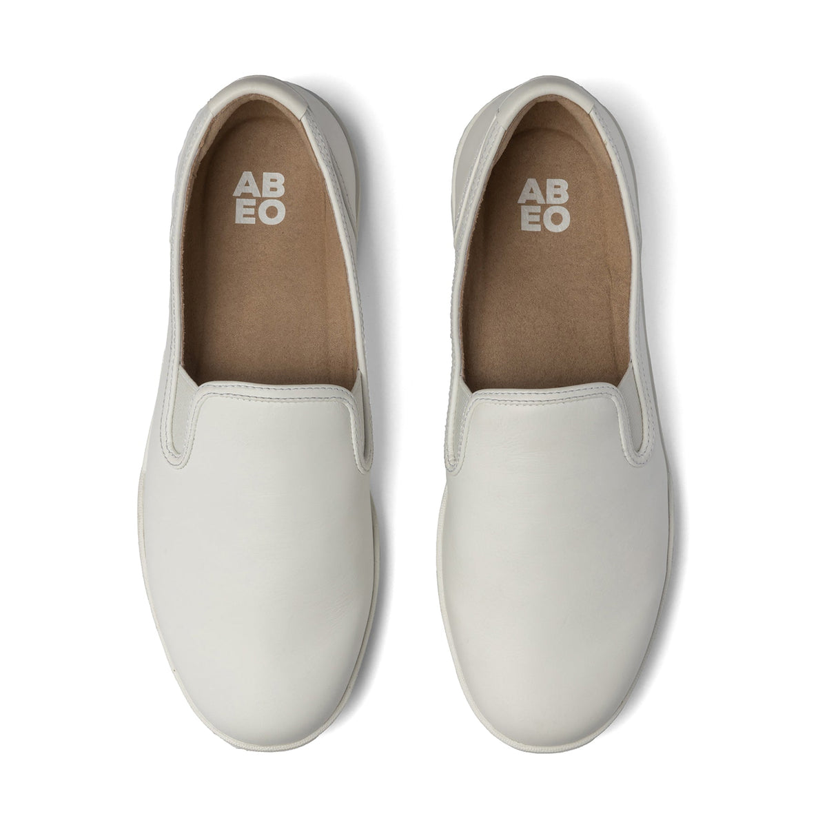Encore Slip On Metatarsal White Leather | ABEO Footwear