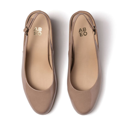Tempo Slingback Metatarsal Tan Pat | ABEO Footwear