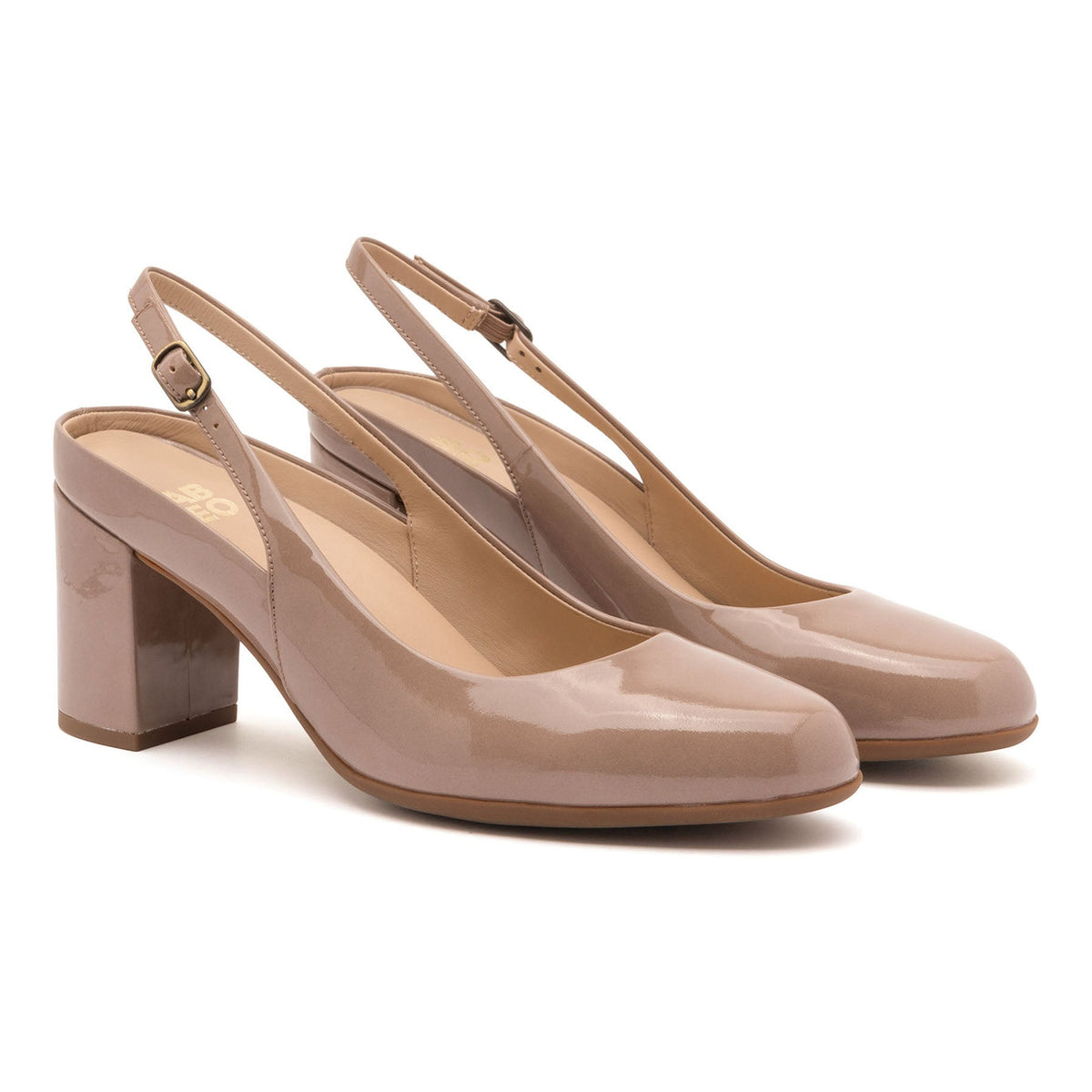 Tempo Slingback Metatarsal Tan Pat | ABEO Footwear