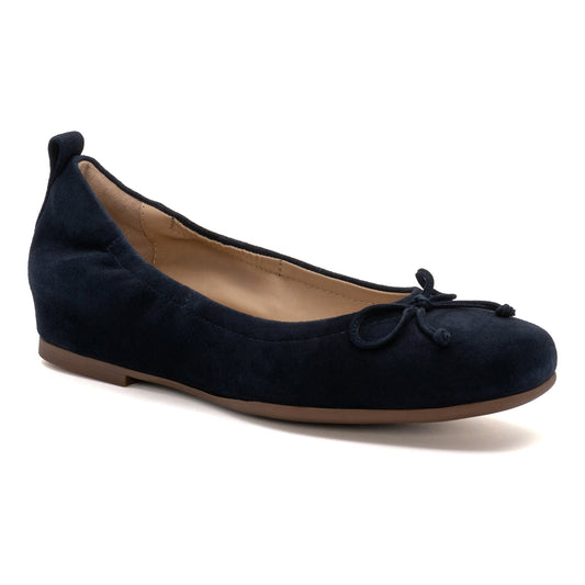 Cadence Bow Metatarsal Navy Suede | ABEO Footwear