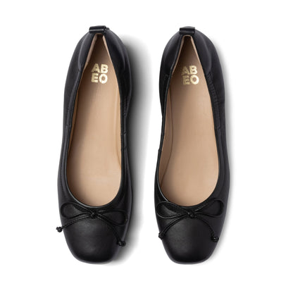Cadence Bow Metatarsal Black Nappa | ABEO Footwear