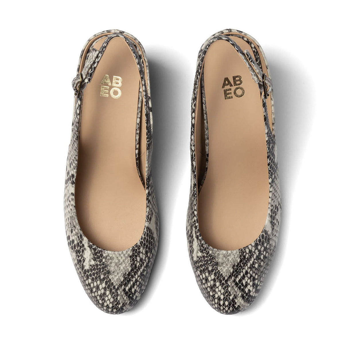 Tempo Slingback Metatarsal Snake Print | ABEO Footwear