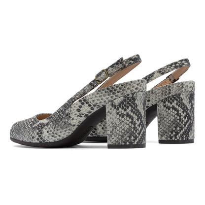 Tempo Slingback Metatarsal Snake Print | ABEO Footwear