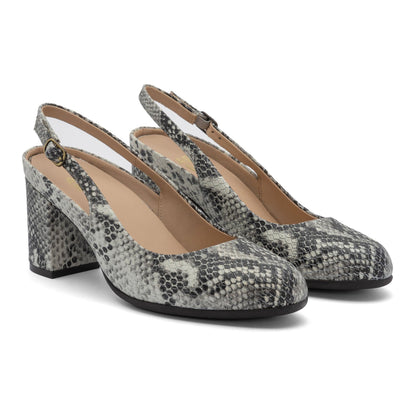 Tempo Slingback Metatarsal Snake Print | ABEO Footwear