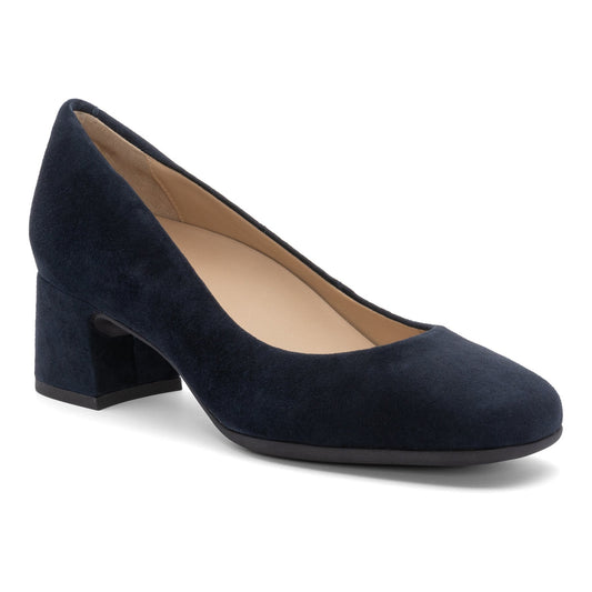Avenue Pump Metatarsal Navy Suede | ABEO Footwear