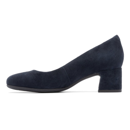 Avenue Pump Metatarsal Navy Suede | ABEO Footwear