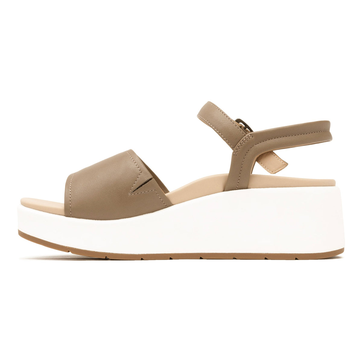 Solstice Buckle Sandal Metatarsal Fossil Leather | ABEO Footwear