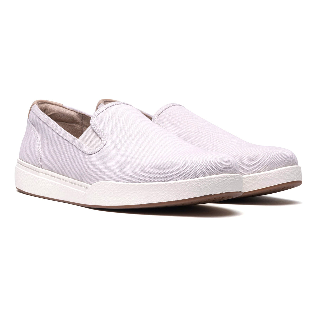 Encore Slip On Metatarsal Taupe Khaki Canvas | ABEO Footwear