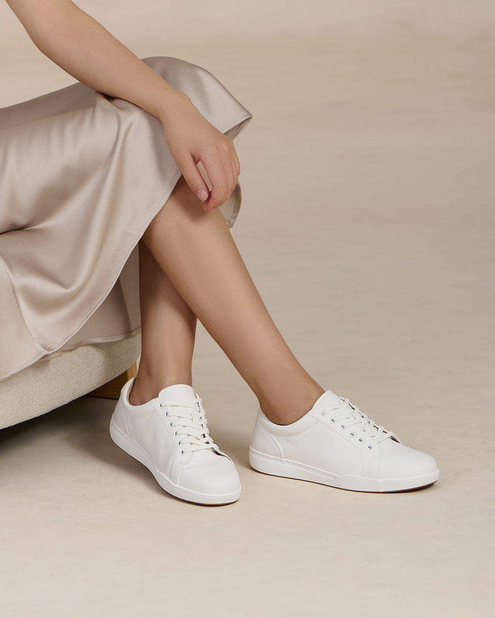 Encore Sneaker Metatarsal White Canvas | ABEO Footwear