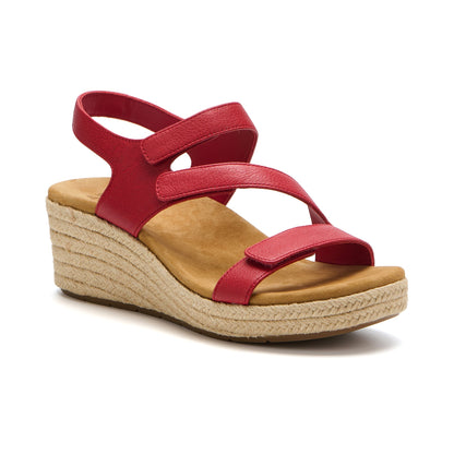 Riviera Adjustable Sandal Metatarsal Red | ABEO Footwear