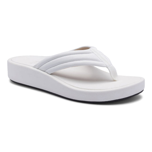 Paseo Thong Sandal Metatarsal White | ABEO Footwear