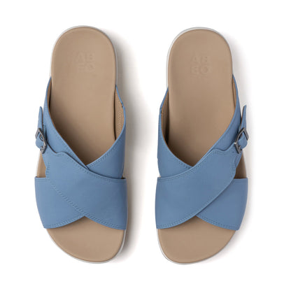 Solstice Cross Slide Metatarsal Denim | ABEO Footwear