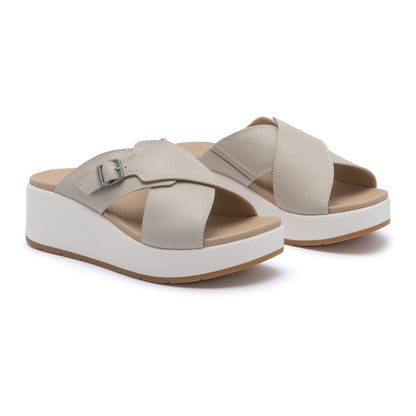Solstice Cross Slide Metatarsal Beige | ABEO Footwear