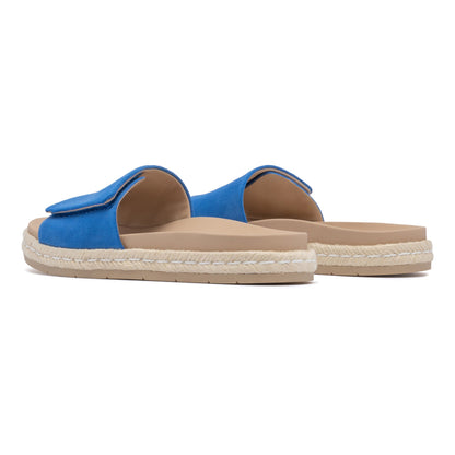 Isle Slide Metatarsal Marina Blue Suede | ABEO Footwear
