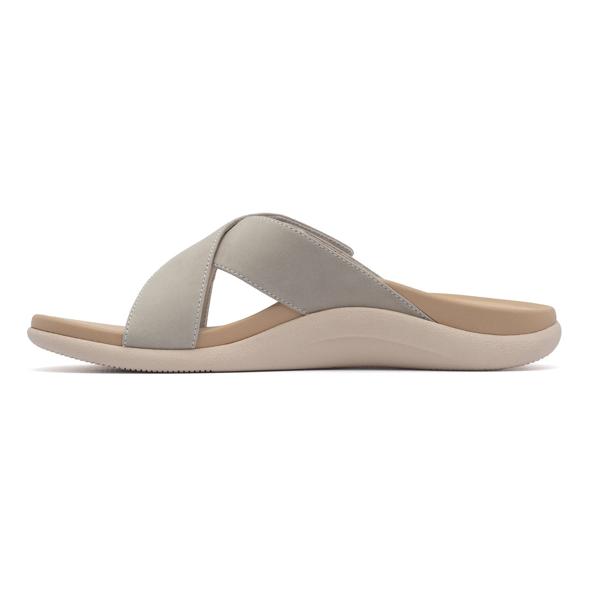 Laguna Slide Metatarsal Beige Leather | ABEO Footwear