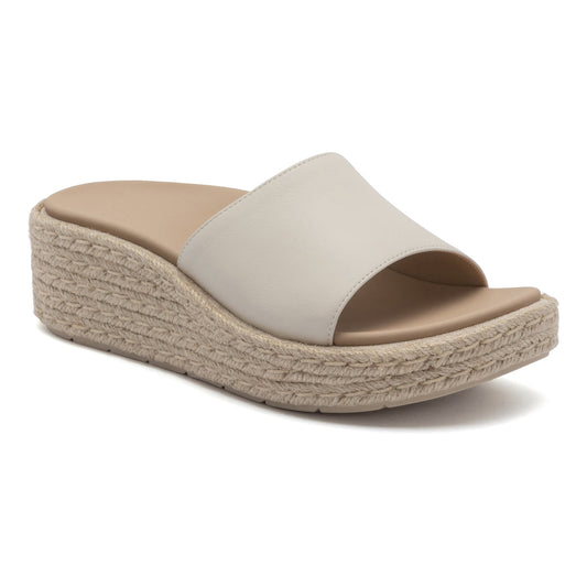 Solstice Slide Metatarsal Off White Leather | ABEO Footwear