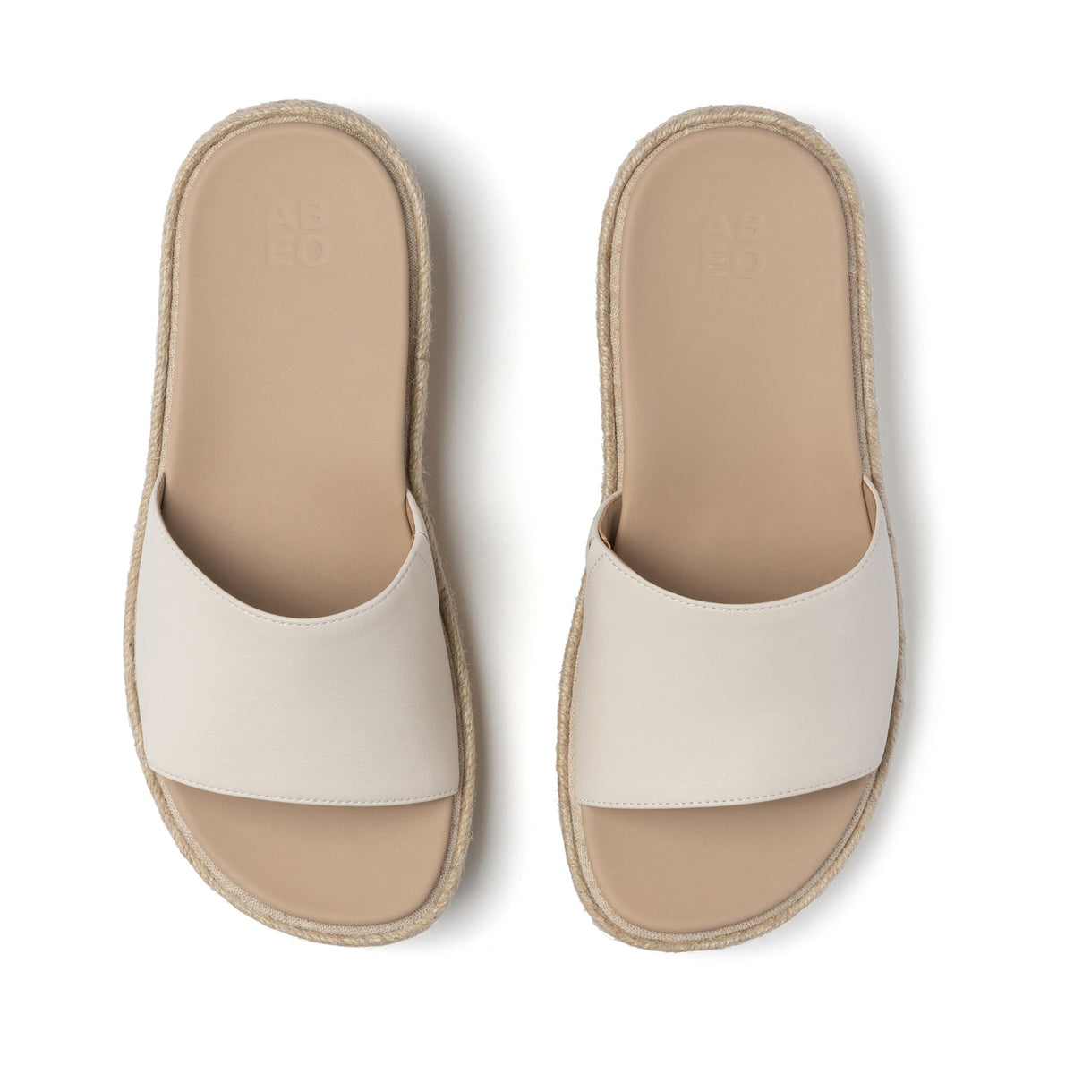 Solstice Slide Metatarsal Off White Leather | ABEO Footwear