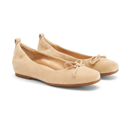 Cadence Bow Cuban Sand Suede | ABEO Footwear