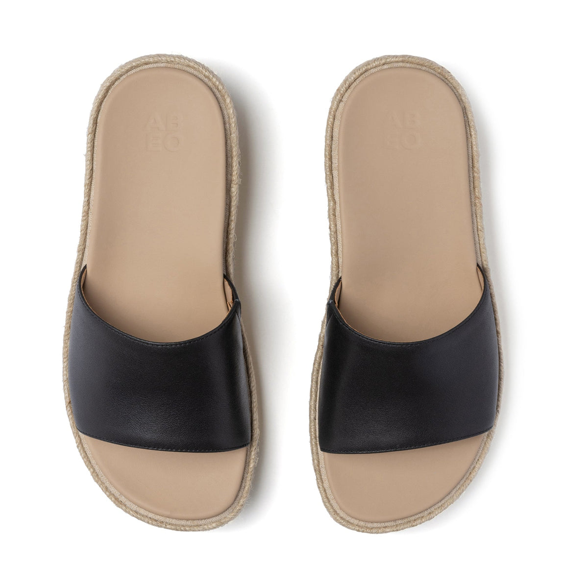 Solstice Slide Metatarsal Black Leather | ABEO Footwear