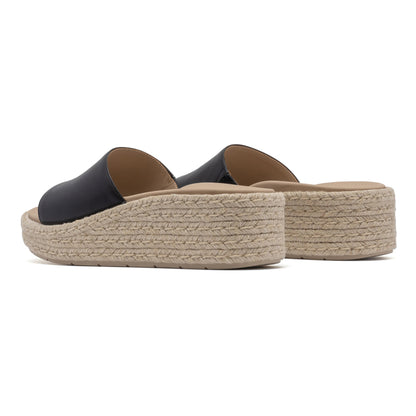 Solstice Slide Metatarsal Black Leather | ABEO Footwear