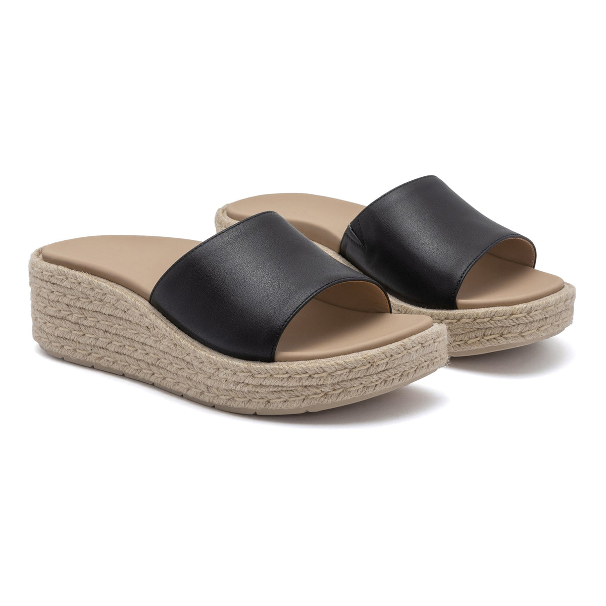 Solstice Slide Metatarsal Black Leather | ABEO Footwear
