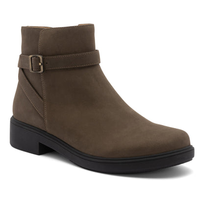 Compass Buckle Olive Nubuck | ABEO Footwear