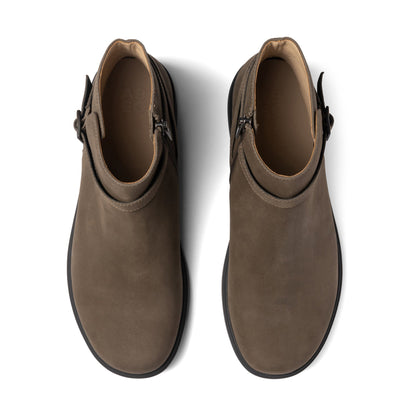 Compass Buckle Olive Nubuck | ABEO Footwear