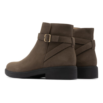 Compass Buckle Olive Nubuck | ABEO Footwear