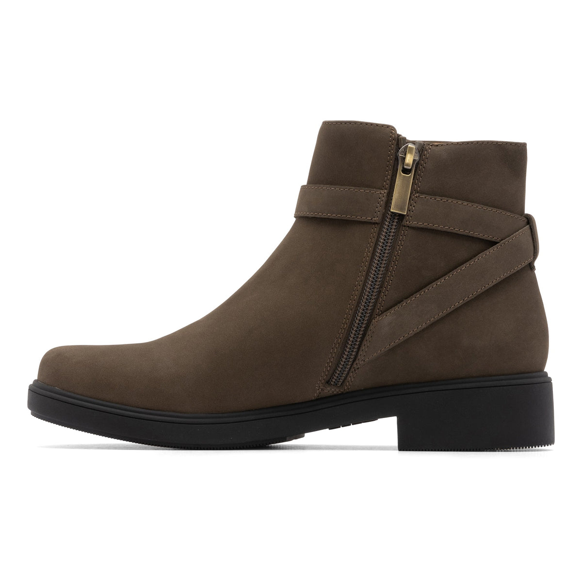 Compass Buckle Olive Nubuck | ABEO Footwear