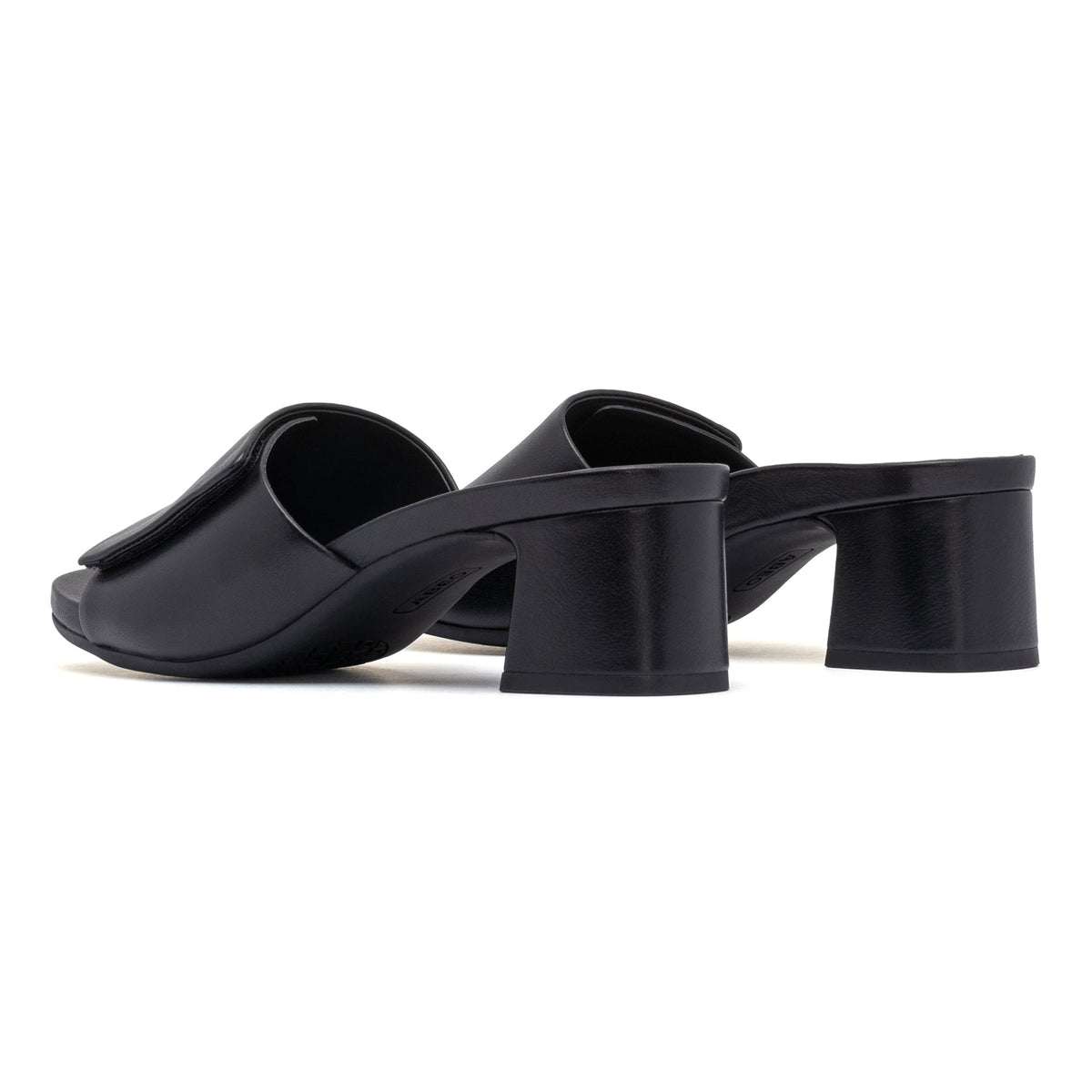 Avenue Slide Black Leather | ABEO Footwear