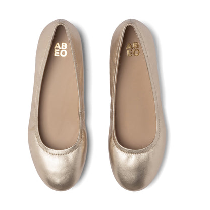 Promenade Flat Gold | ABEO Footwear