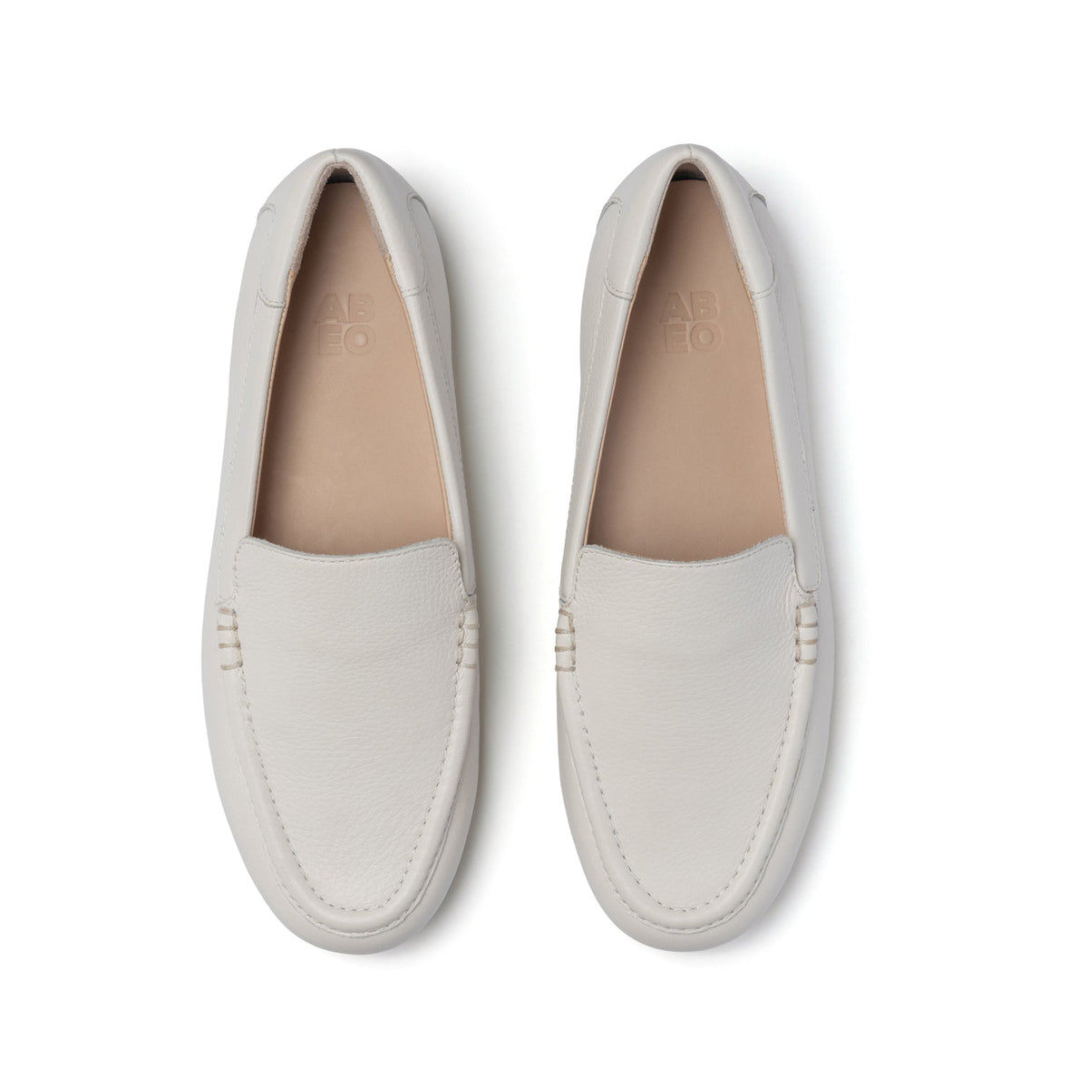 Harbor White Pebble Leather | ABEO Footwear