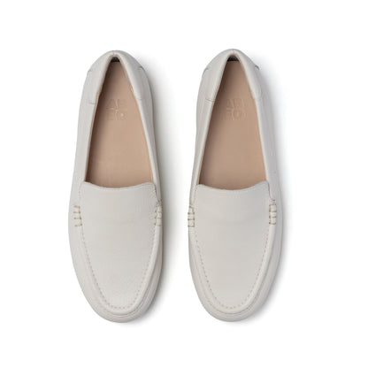Harbor White Pebble Leather | ABEO Footwear