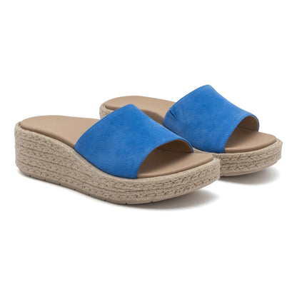 Solstice Slide Metatarsal Mar Blue Suede | ABEO Footwear