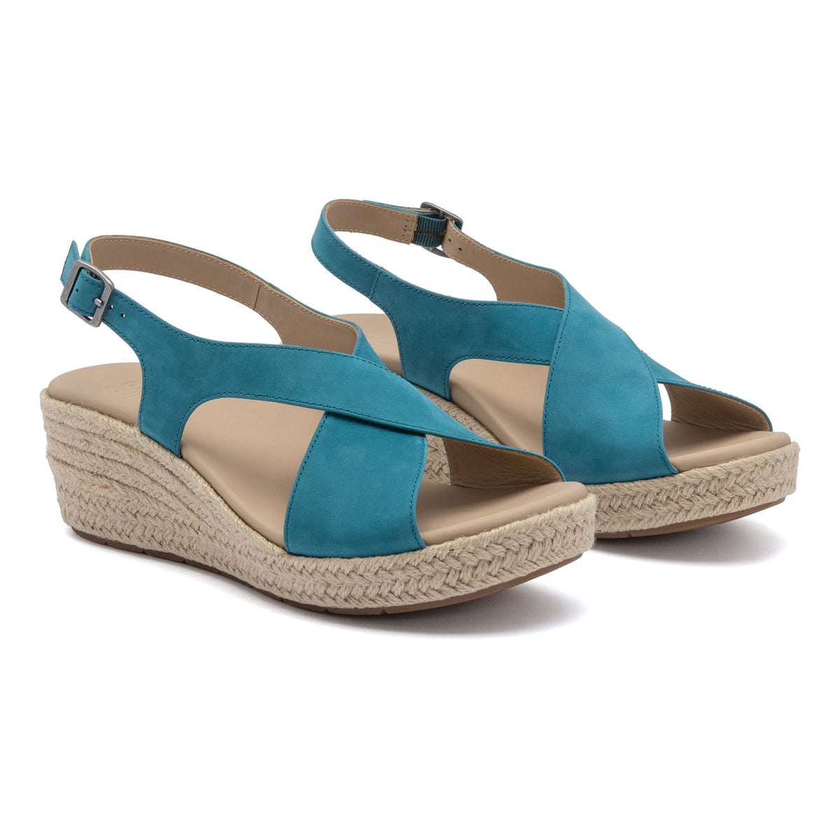 Riviera Cross Metatarsal Teal Leather | ABEO Footwear
