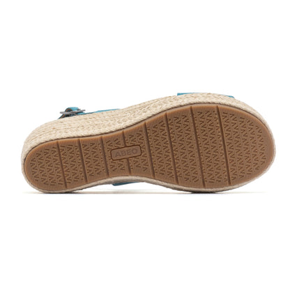 Riviera Cross Metatarsal Teal Leather | ABEO Footwear