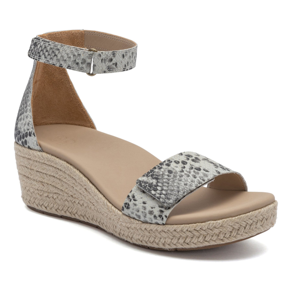 Riviera Ankle Sandal Metatarsal Snake Print Leather | ABEO Footwear