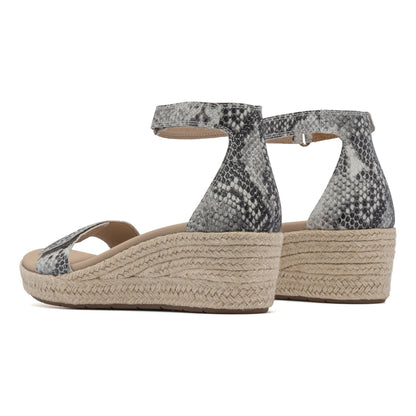 Riviera Ankle Sandal Metatarsal Snake Print Leather | ABEO Footwear
