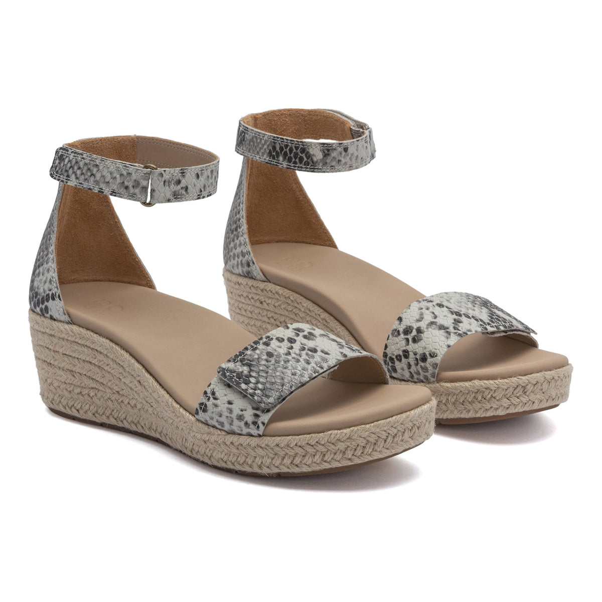 Riviera Ankle Sandal Metatarsal Snake Print Leather | ABEO Footwear