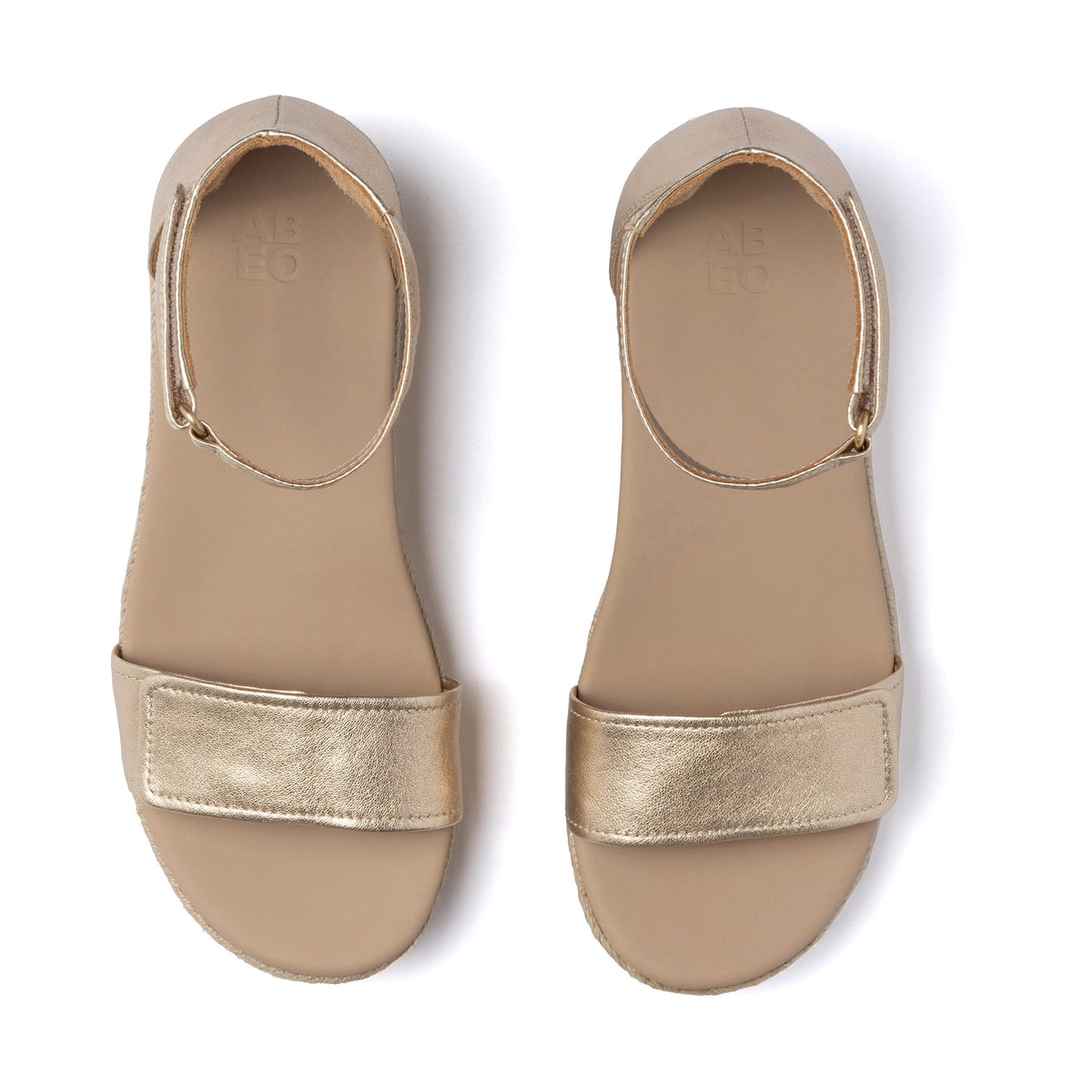 Riviera Ankle Sandal Metatarsal Light Gold Leather | ABEO Footwear