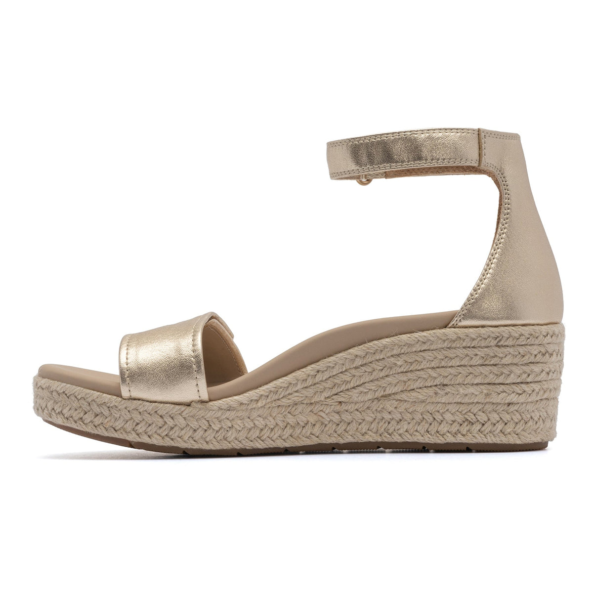 Riviera Ankle Sandal Metatarsal Light Gold Leather | ABEO Footwear
