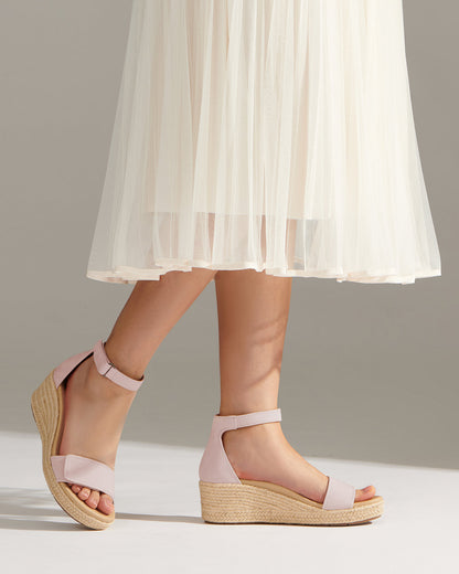 Riviera Ankle Sandal Metatarsal Pink Nubuck | ABEO Footwear
