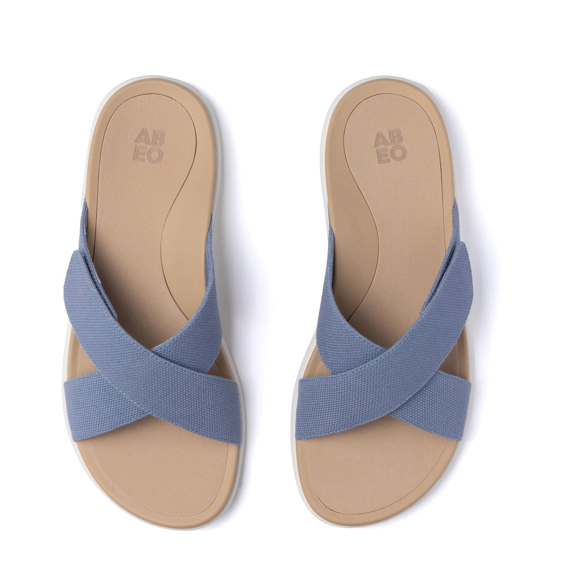 Laguna Slide Metatarsal Light Denim Canvas | ABEO Footwear