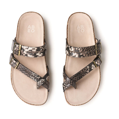 Lanai Thong Sandal Metatarsal Natural Snake | ABEO Footwear