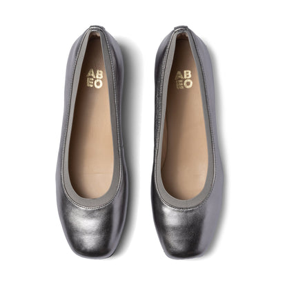 Cadence Ballet Dark Silver | ABEO Footwear